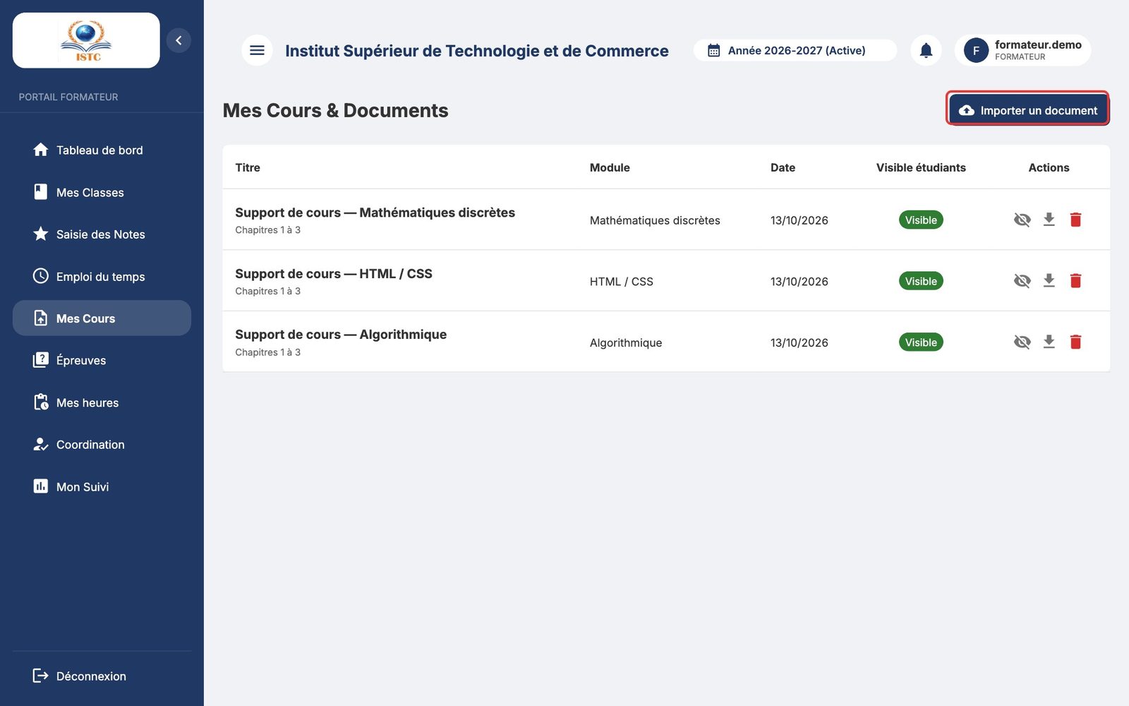 Mes Cours & Documents